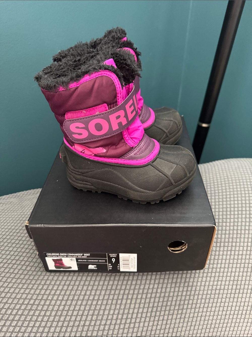 Sorel Girls' Pink & Purple Winter Boots - Picture 2 of 8